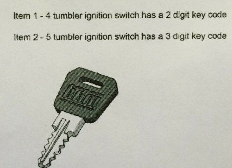 Big Dog Motorcycles OEM KEY BLANK 4T – all models w/ 2 digit key code +bdm logo