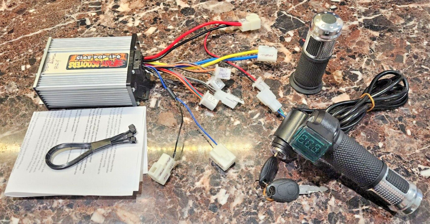 Razor Quad Dirt REVERSE 24 to 36Volt Throttle & Controller Dirt Quad 500 36 volt