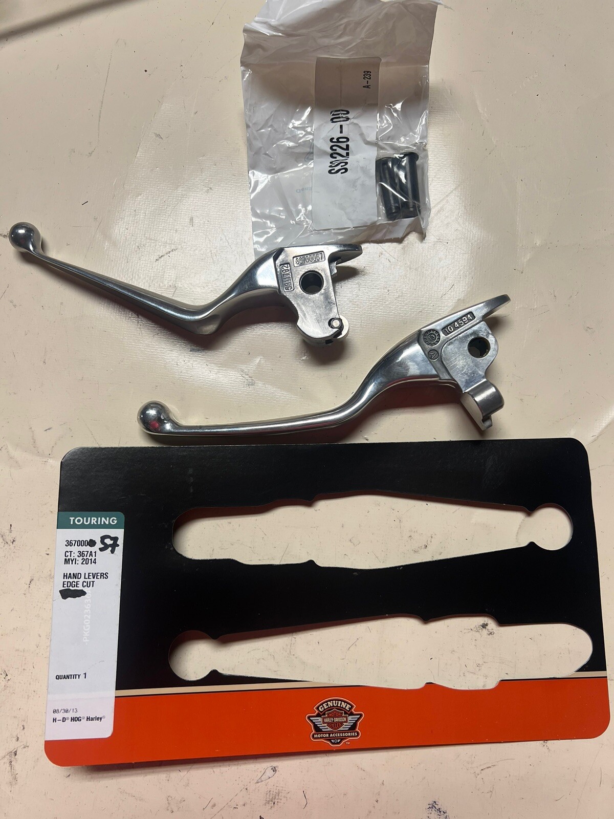 Harley Davidson hand levers edge cut, touring