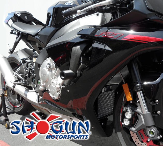 Shogun No-Cut Frame Sliders Black #750-6759 fits Yamaha YZF-R1/YZF-R1M/YZF-R1S