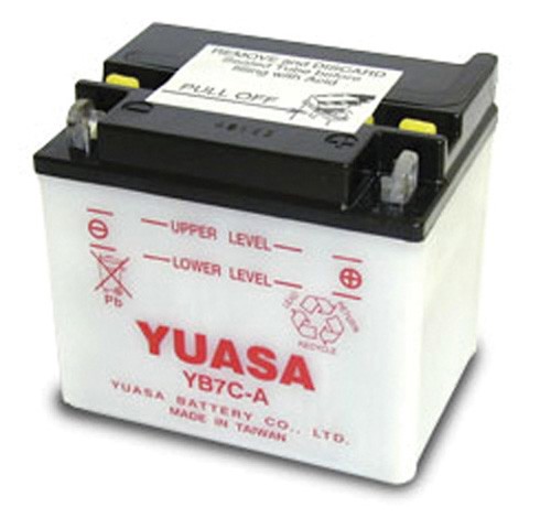Yuasa Yumicron YB7C-A 12V Conventional Lead Acid Battery Shipped Dry