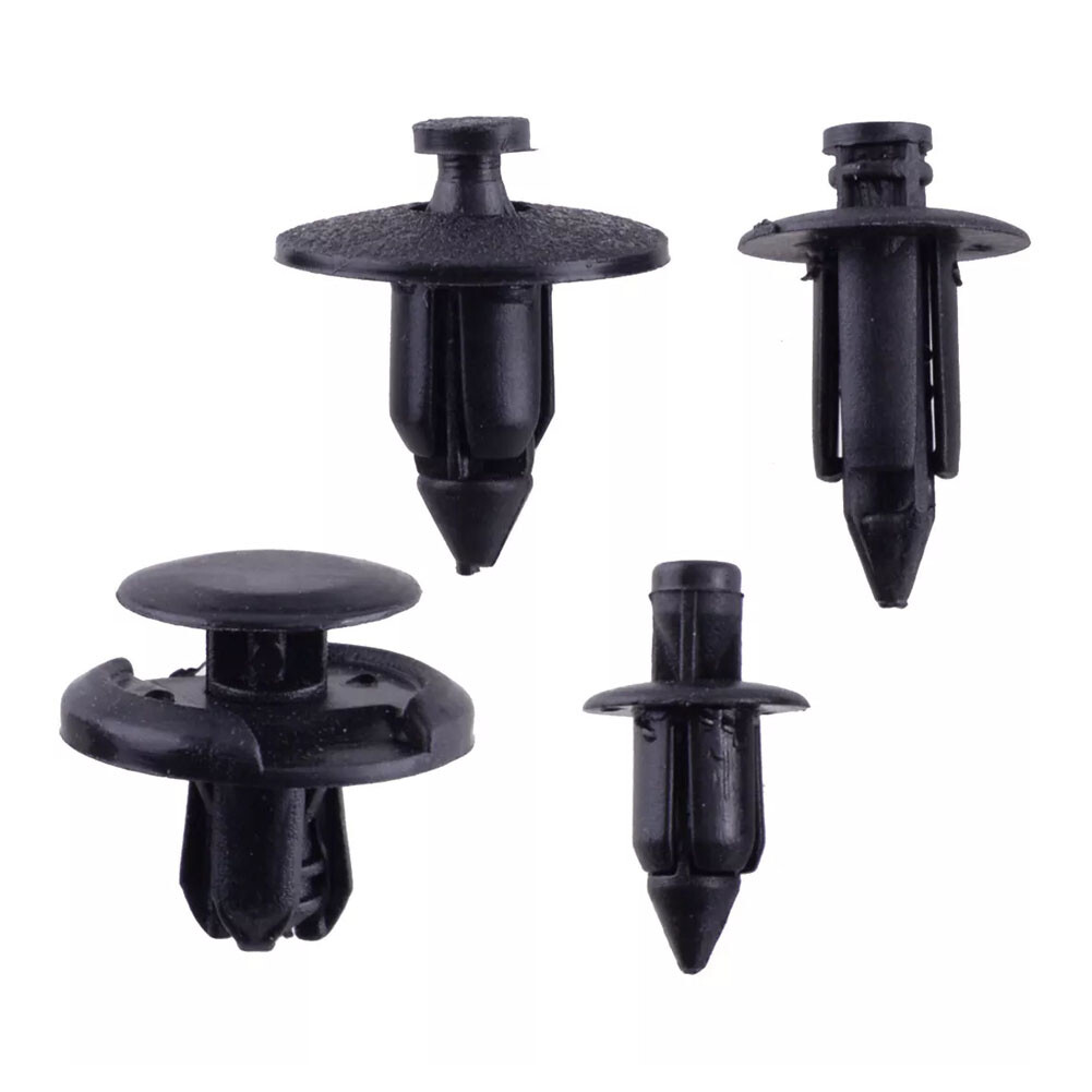 80PC ATV Motorcycle Sportsbike Plastic Fender Clips Body Rivets Push Pin Fairing