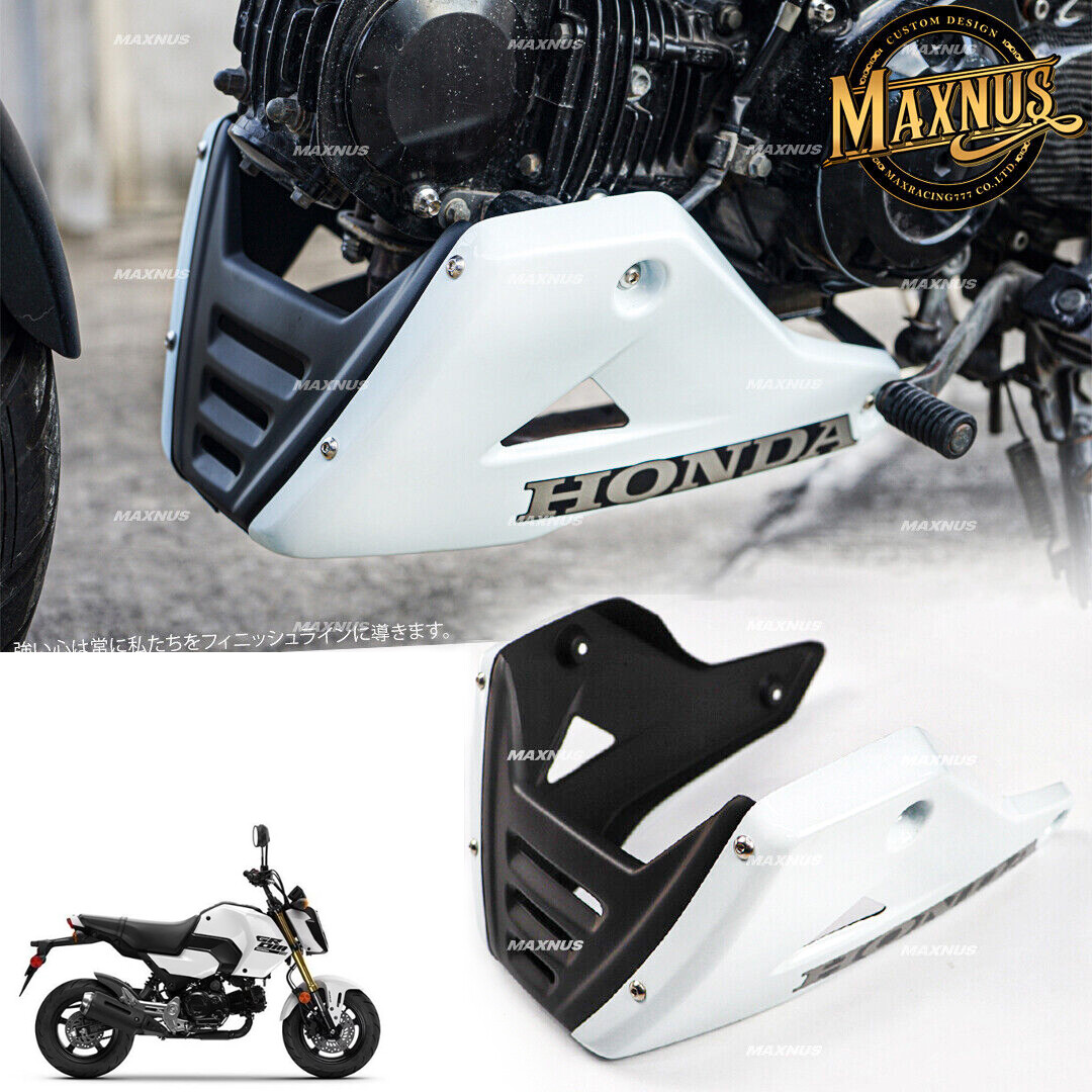 MAXNUS WHITE BELLY PAN UNDER FAIRING GUARD FRAME FOR HONDA GROM 125 2025