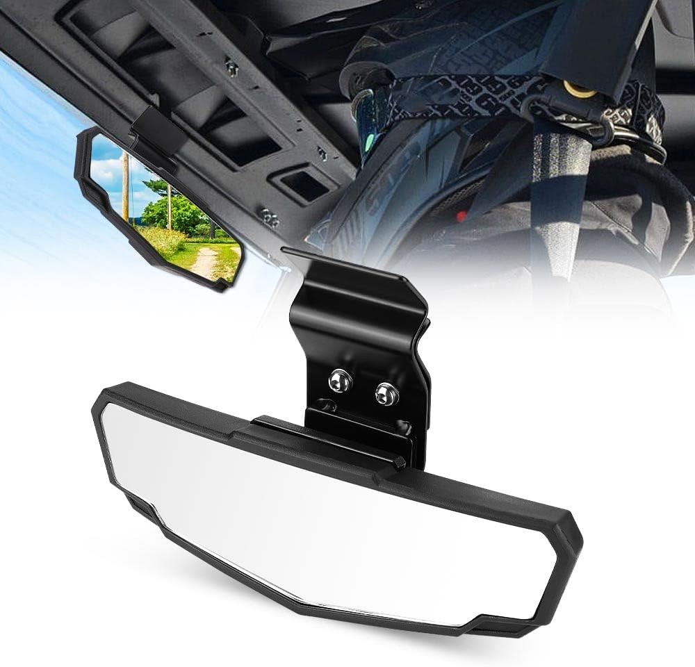 Rear View Mirror, 10.6-Inch Wide View 360° Adjustment, 2015-2026 Polaris Ranger