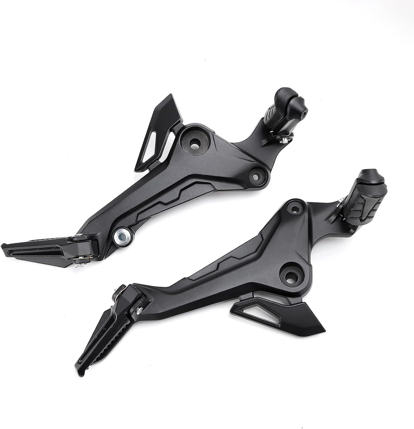Minho Motorcyle Footpegs Right And Left Side in Aluminium Alloy Material, Black