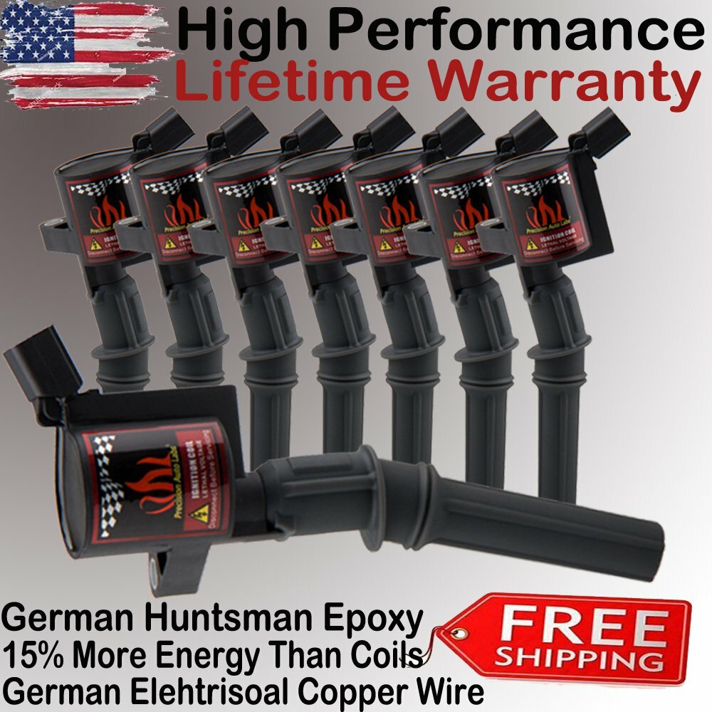 8 Pack DG508 Ignition Coil For Ford F150 XL 4.6/5.4L V8 V10 2000 2001 2002-2004