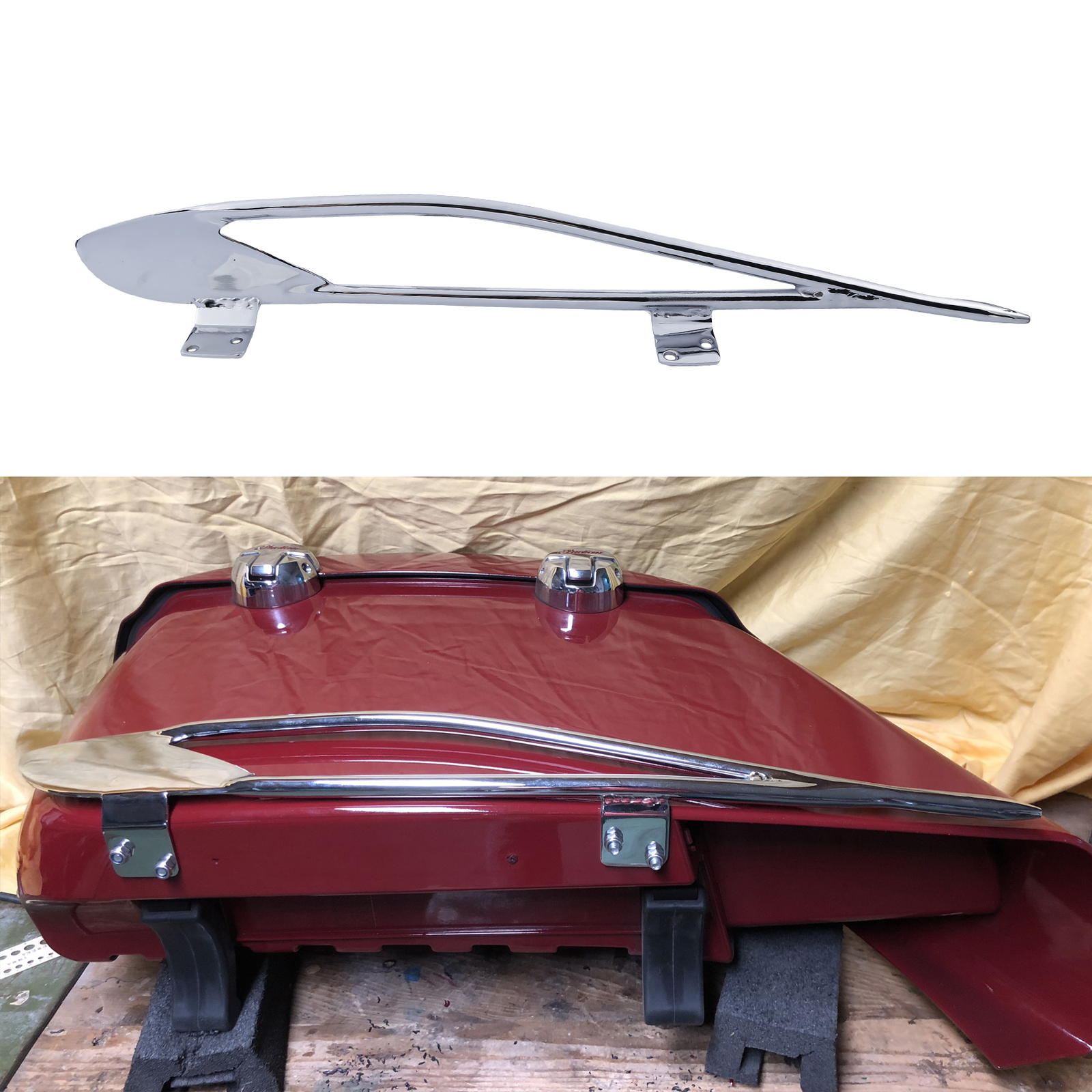 Saddlebag Trim Guard Rail Fit For Indian hieftain Chieftain14-18 Dark Horse16-18
