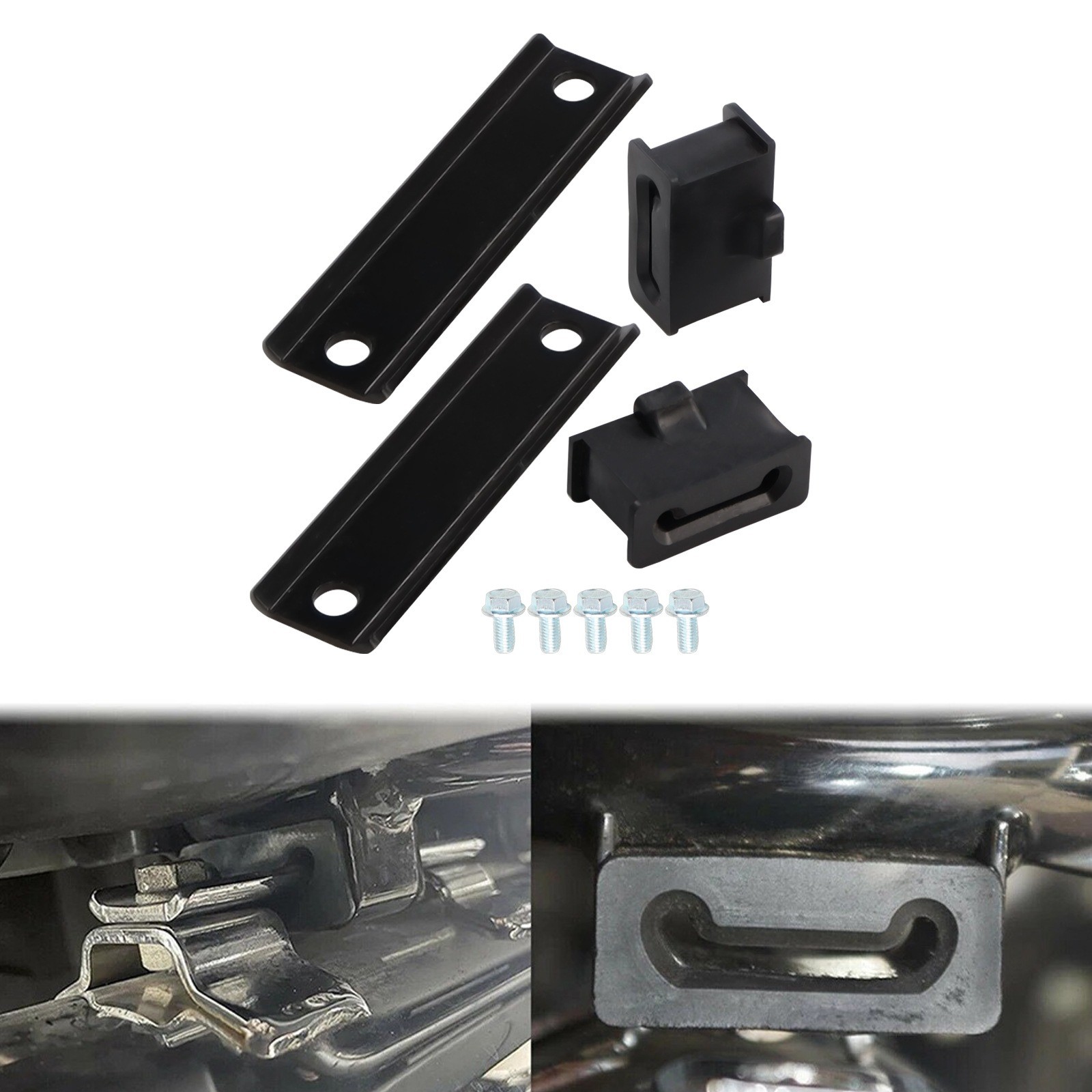 Exhaust Guard Hanger Brackets Rubber Mount Aluminum For Harley Touring 1985-2022