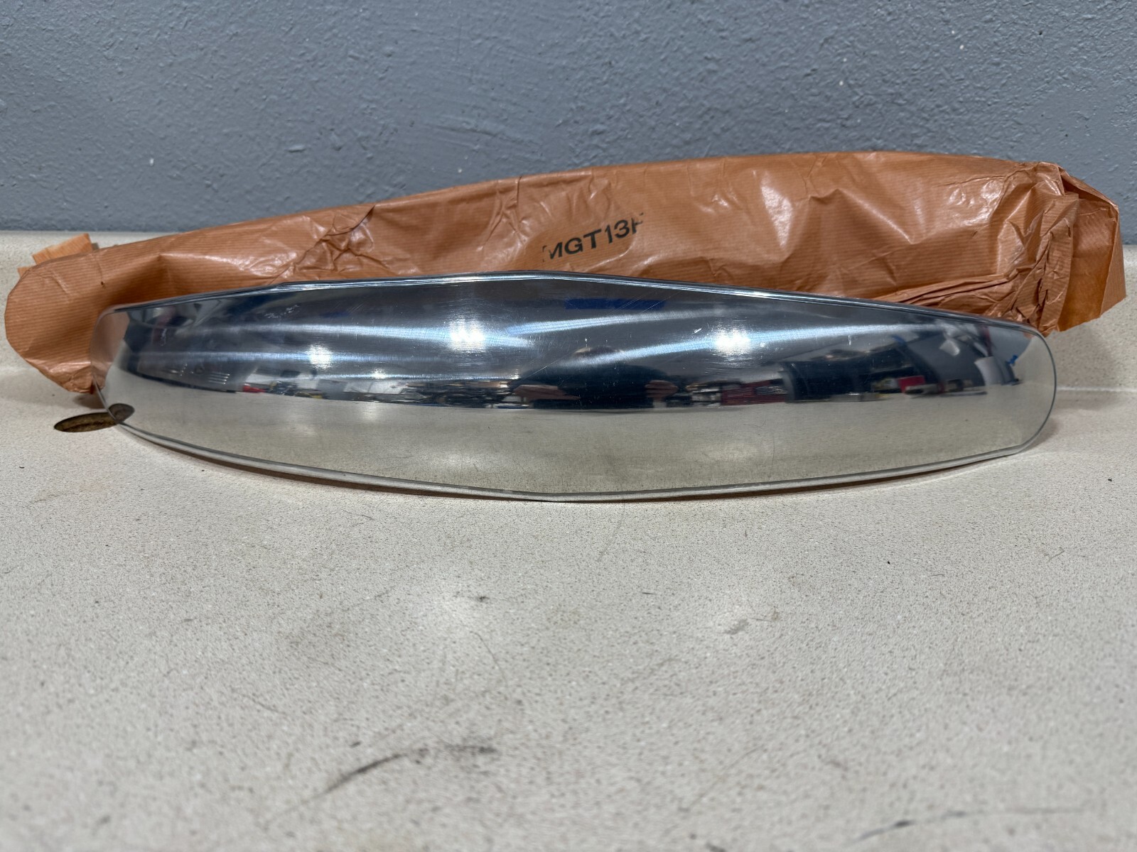 Vintage Universal Polished Aluminum Front Fender New in the Wrapper