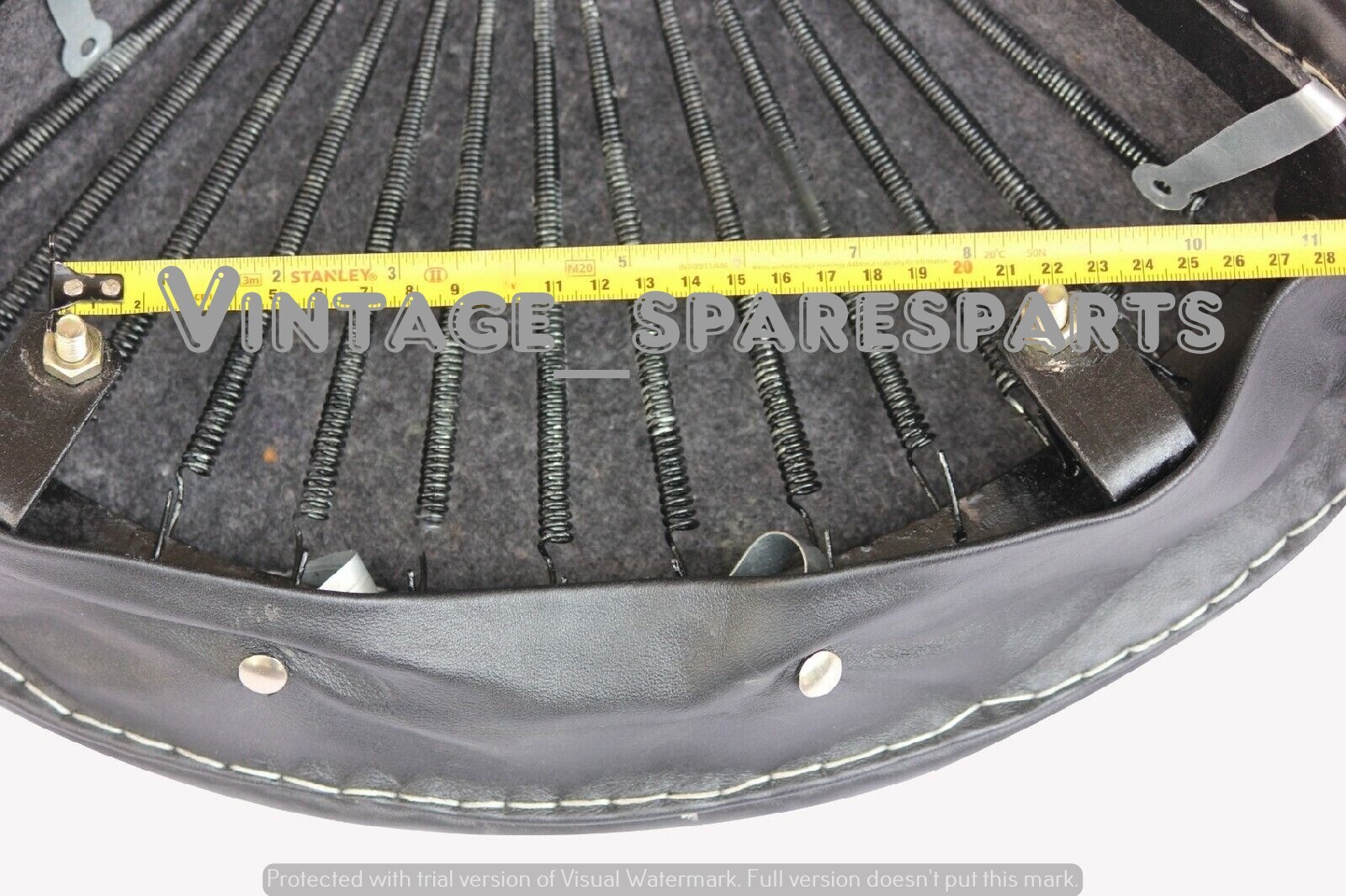 Lycett Black Leather Front Solo Seat Complete Bsa C11g