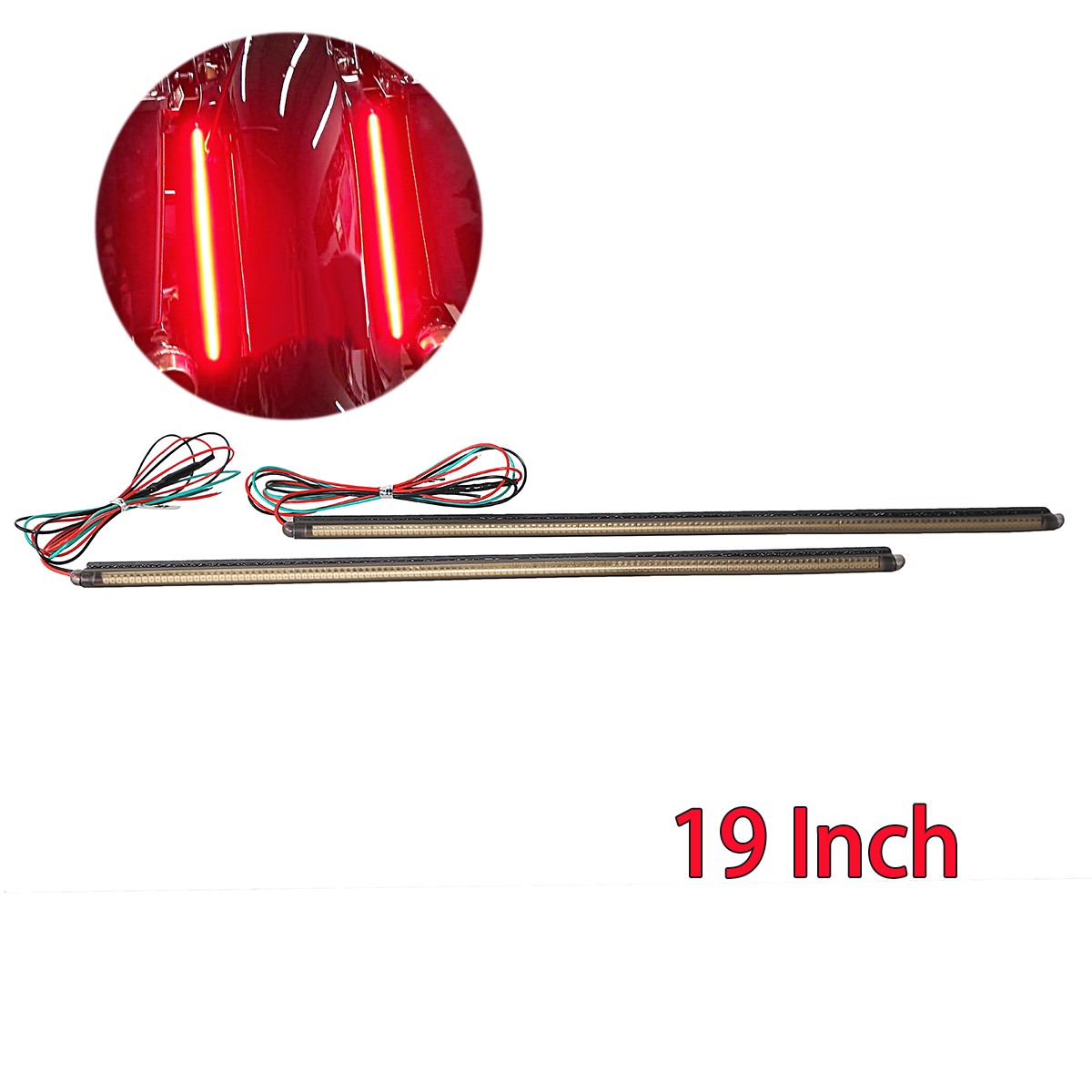 19″ LED Taillight Strip Kits For Harley Touring With Bagger Stretched Fender