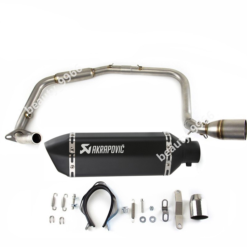For Benelli TNT125 TNT135 2017-2025 Front Mid Pipe Muffler Exhaust System Slip
