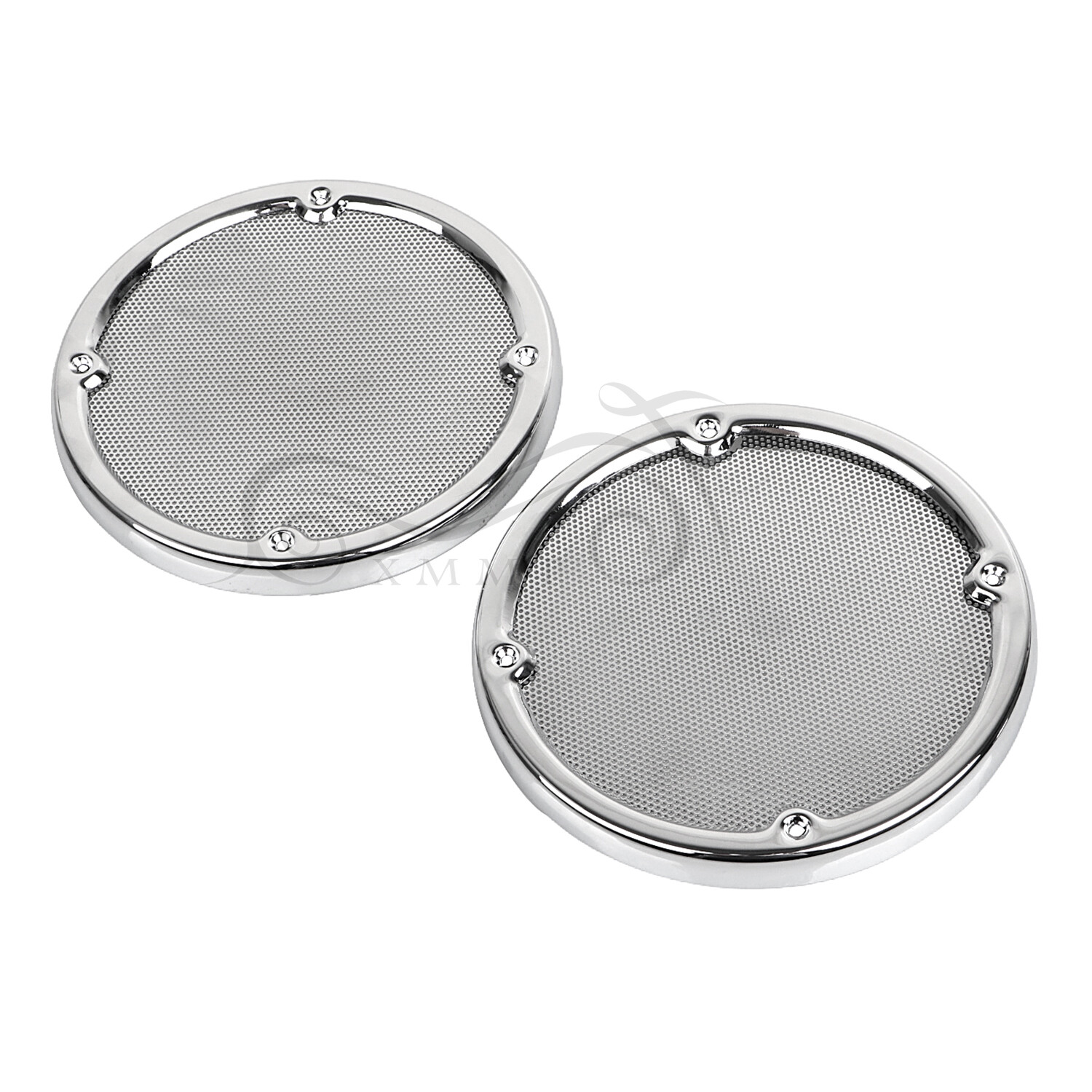 Chrome Rear Tour-Pak Speaker Trim Mesh Cover Kit For Harley Ultra Limited FLHTK