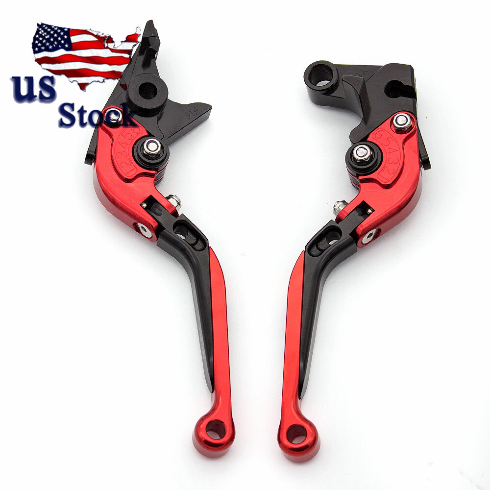 For Yamaha R6S CANADA VERSION 2007-2009 Red Folding Extend Brake Clutch Levers