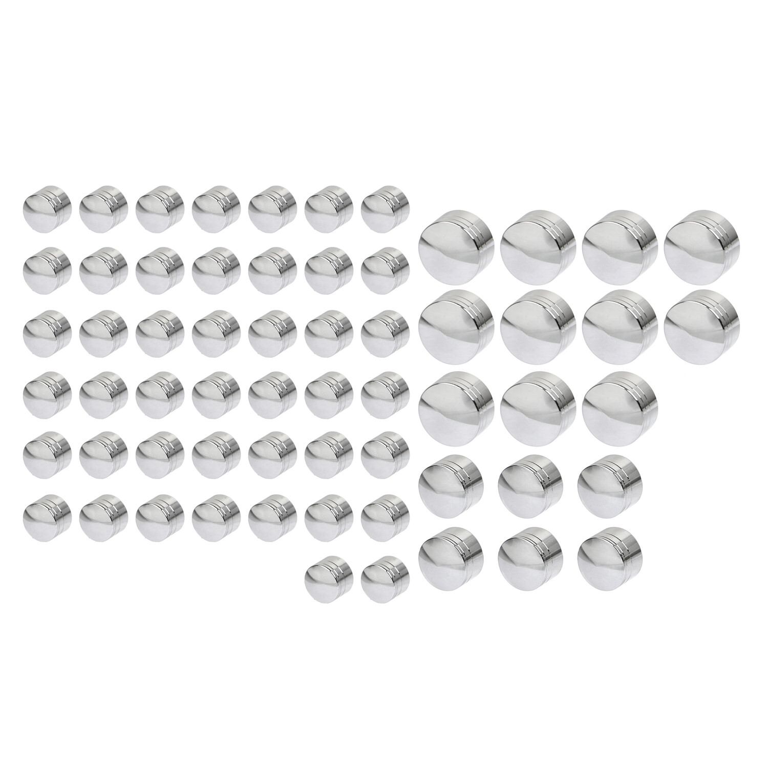 CNC Aluminum Chrome Engine Topper Bolt Cover Caps For Harley Electra Road Glide