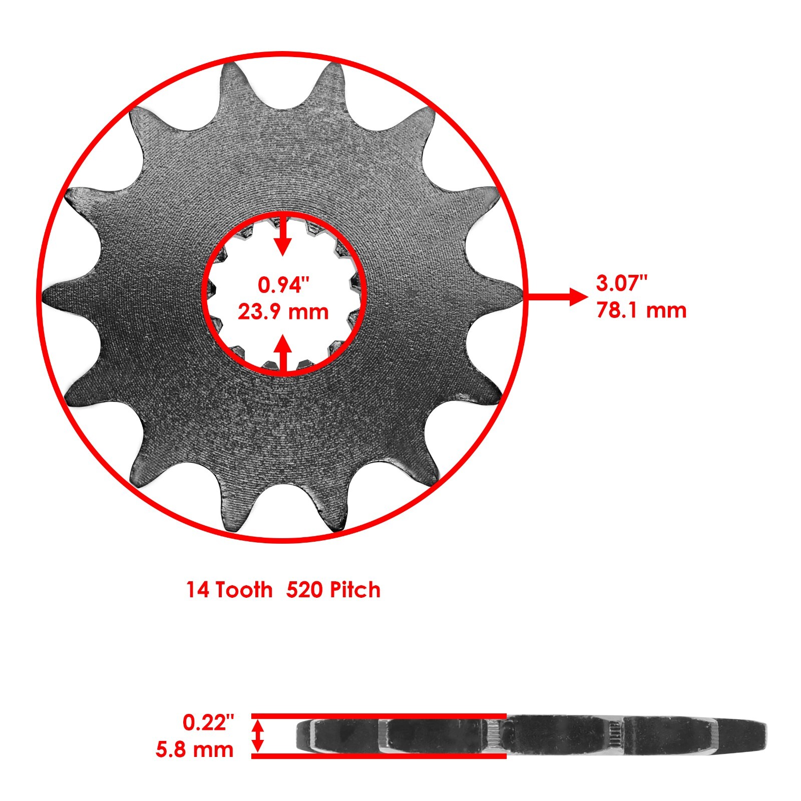 Blue O-Ring Drive Chain & Sprockets Kit for Yamaha YZ250 1999-2017