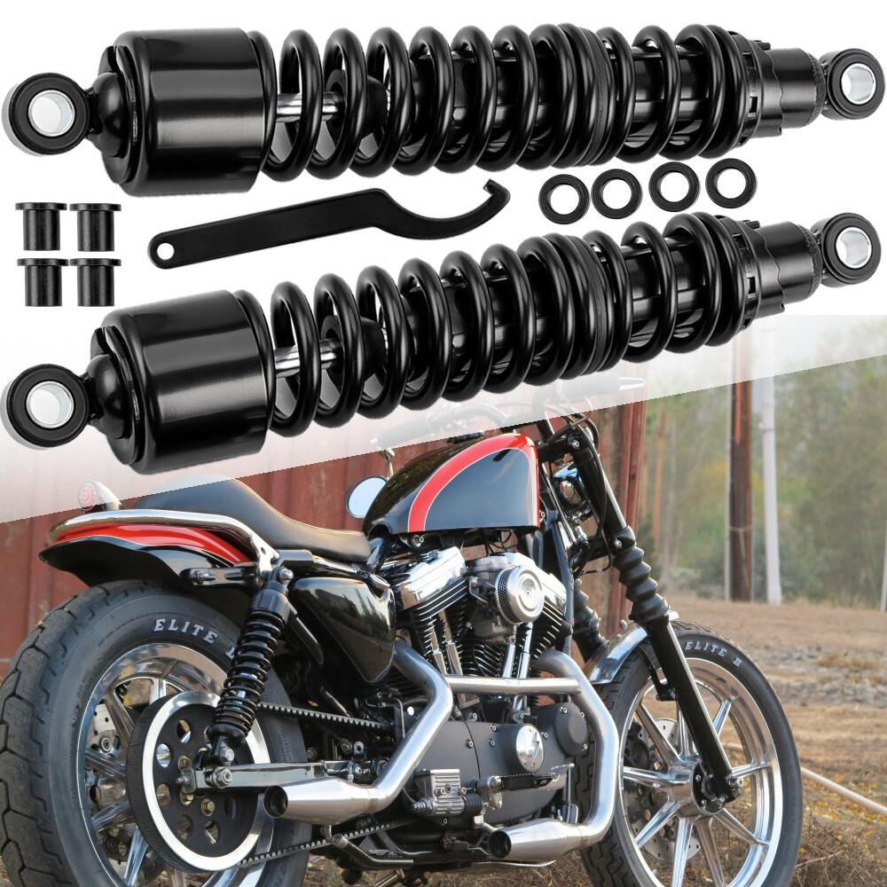 380mm 15″ Rear Shocks Absorbers For Harley Touring Softail Sportster Iron Fatboy