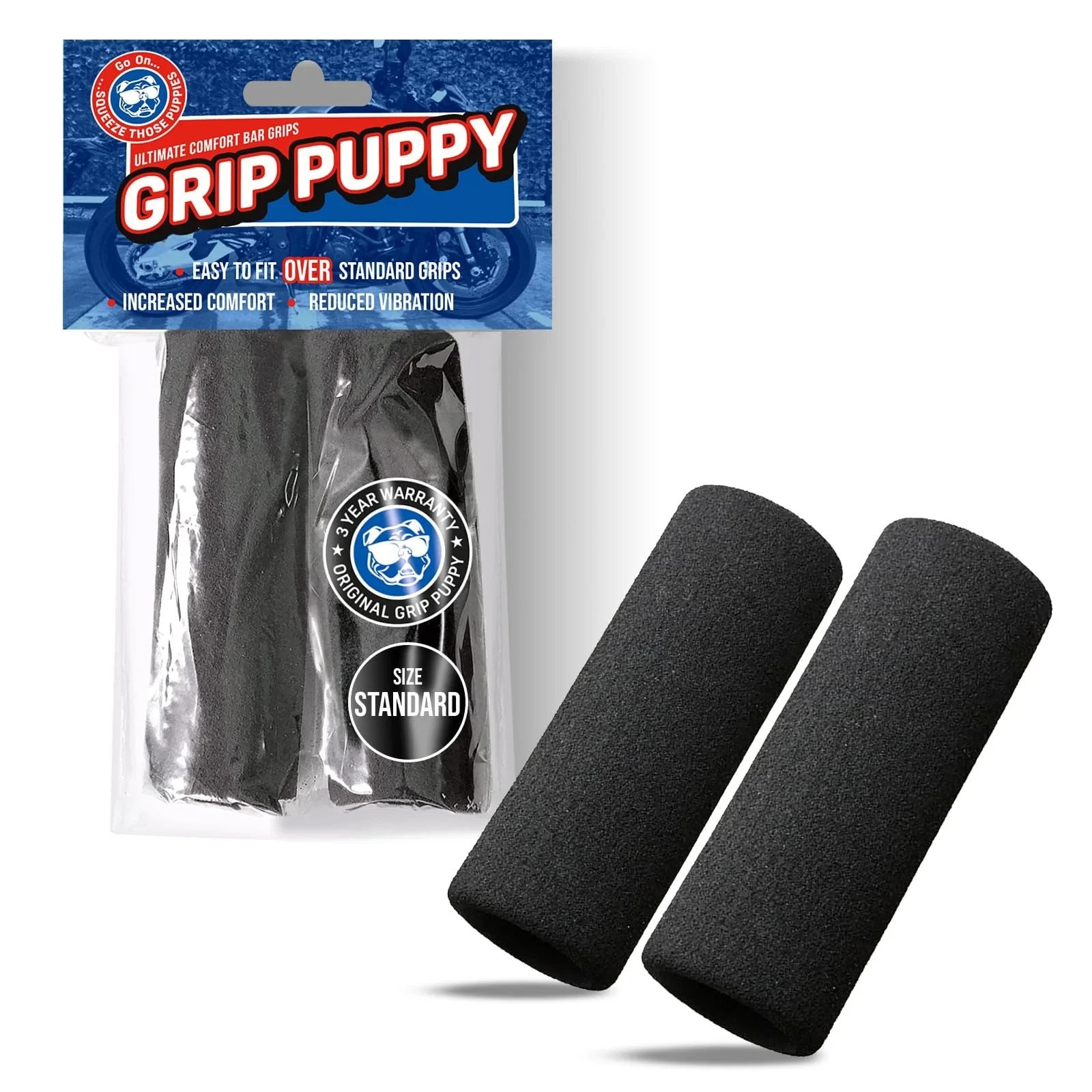Grip Puppy Comfort Grips for Suzuki Motorcycles | 5 Year Warranty