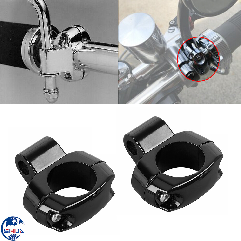 1″ Motorcycle Handlebar Clamp Mirror Accessory Mount Holder Clamp For Harley