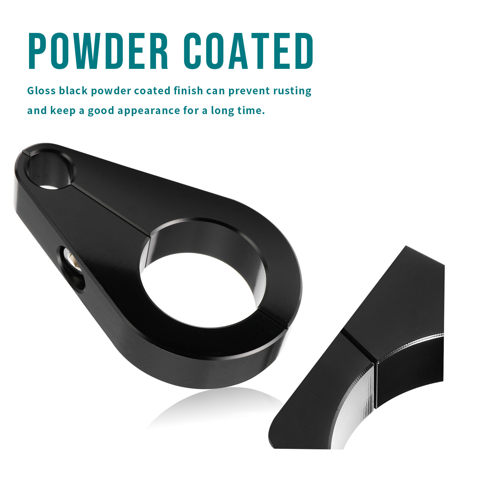 1″ Handlebar Frame Clutch Throttle Cable Brake Line Clamp Clip for Harley Black