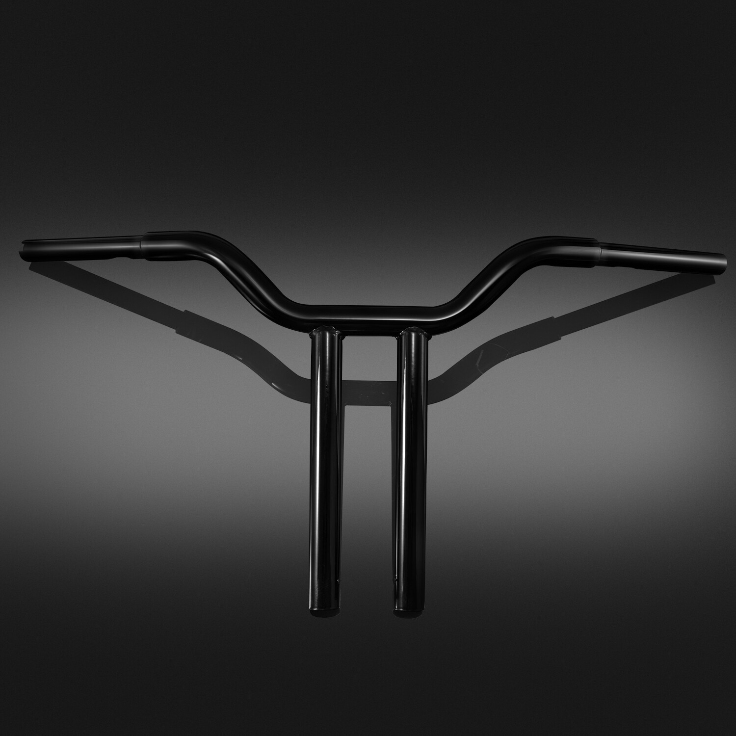 10″ 12″ 14” 16″ Gloss Black Pre-Drilled Handlebar T-Bar For Harley Dyna Softail