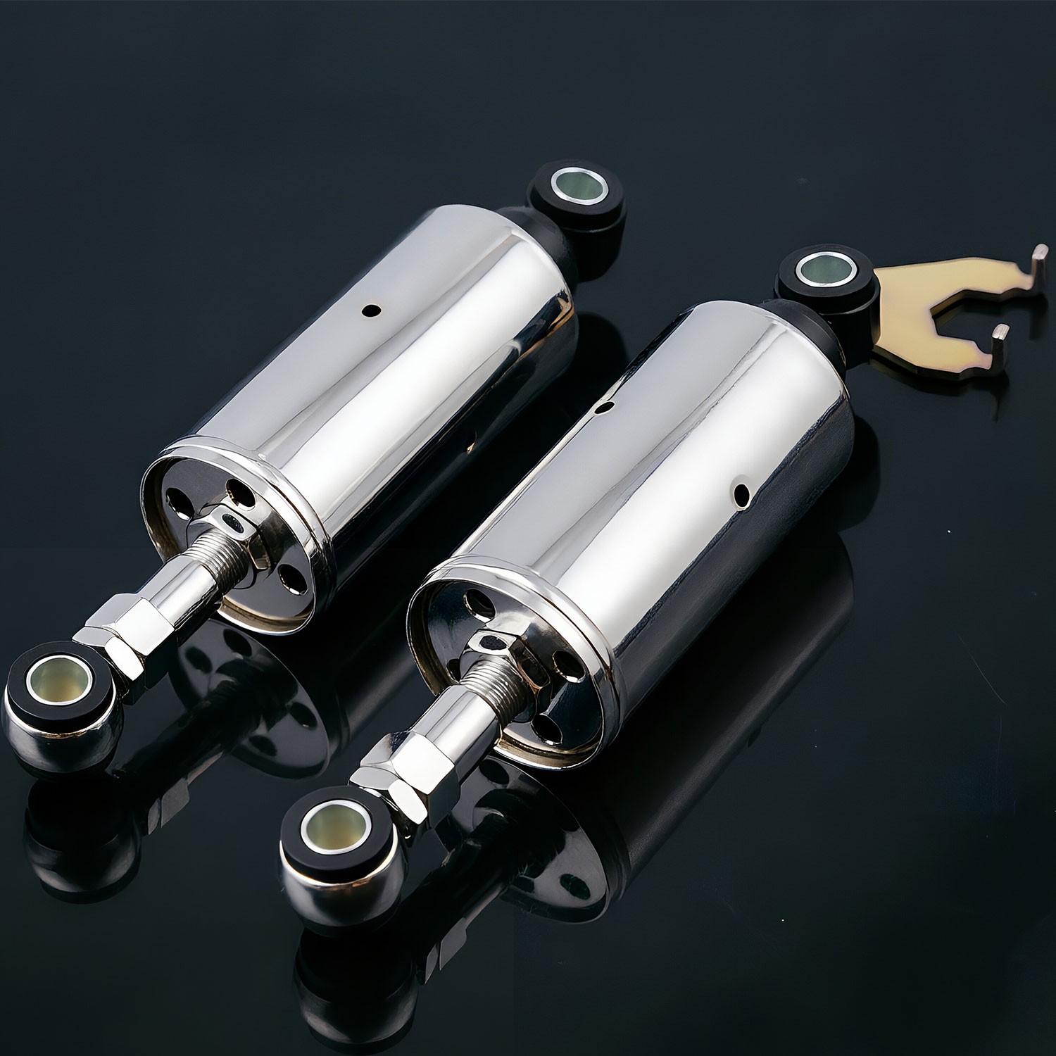 PAIR Adjustable Lowering Rear Shock For Harley Softail Evo FXST FLS 1989-99 USA