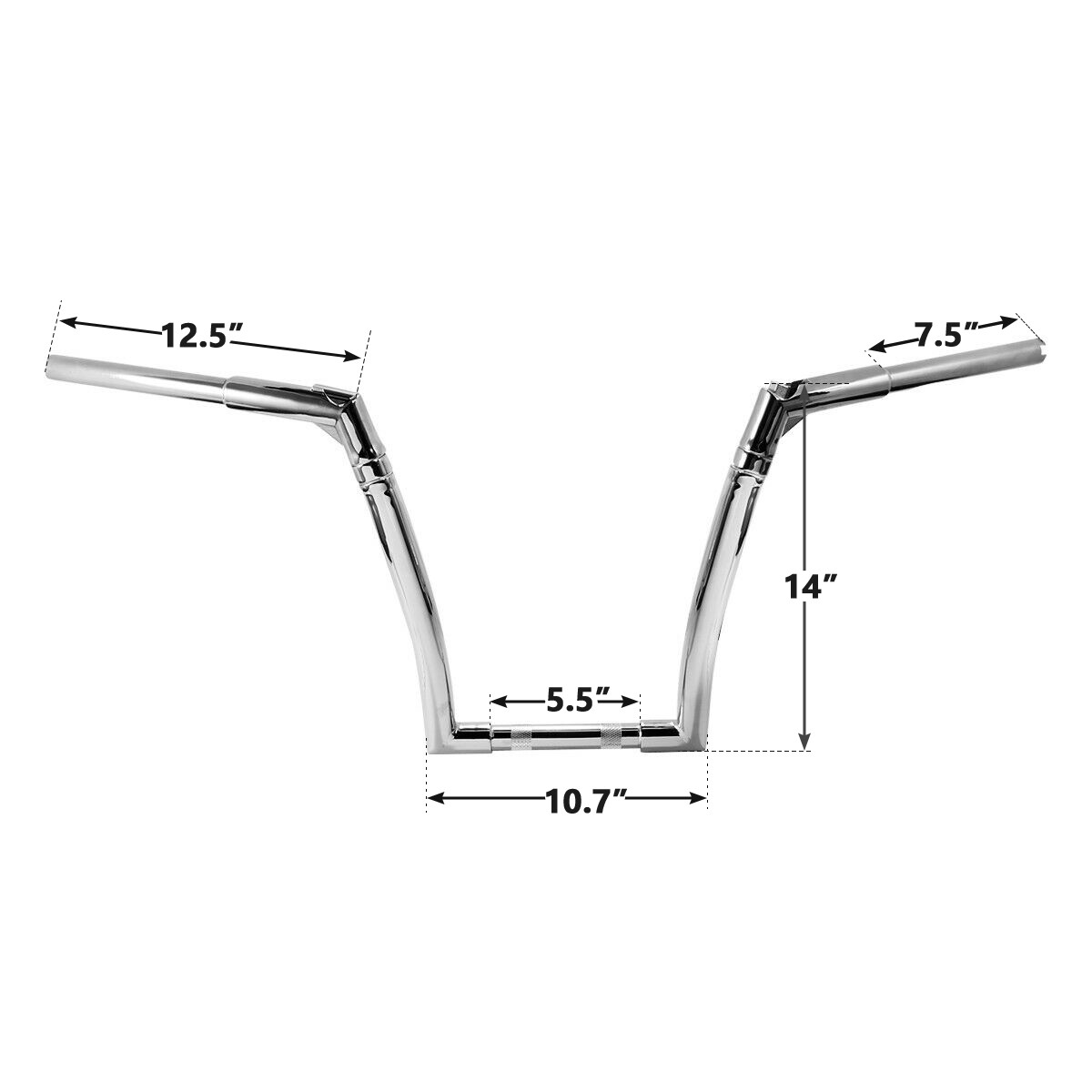 Chrome 14″ Rise Adjustable Ape Handlebar Fits For Harley Sportster Road King