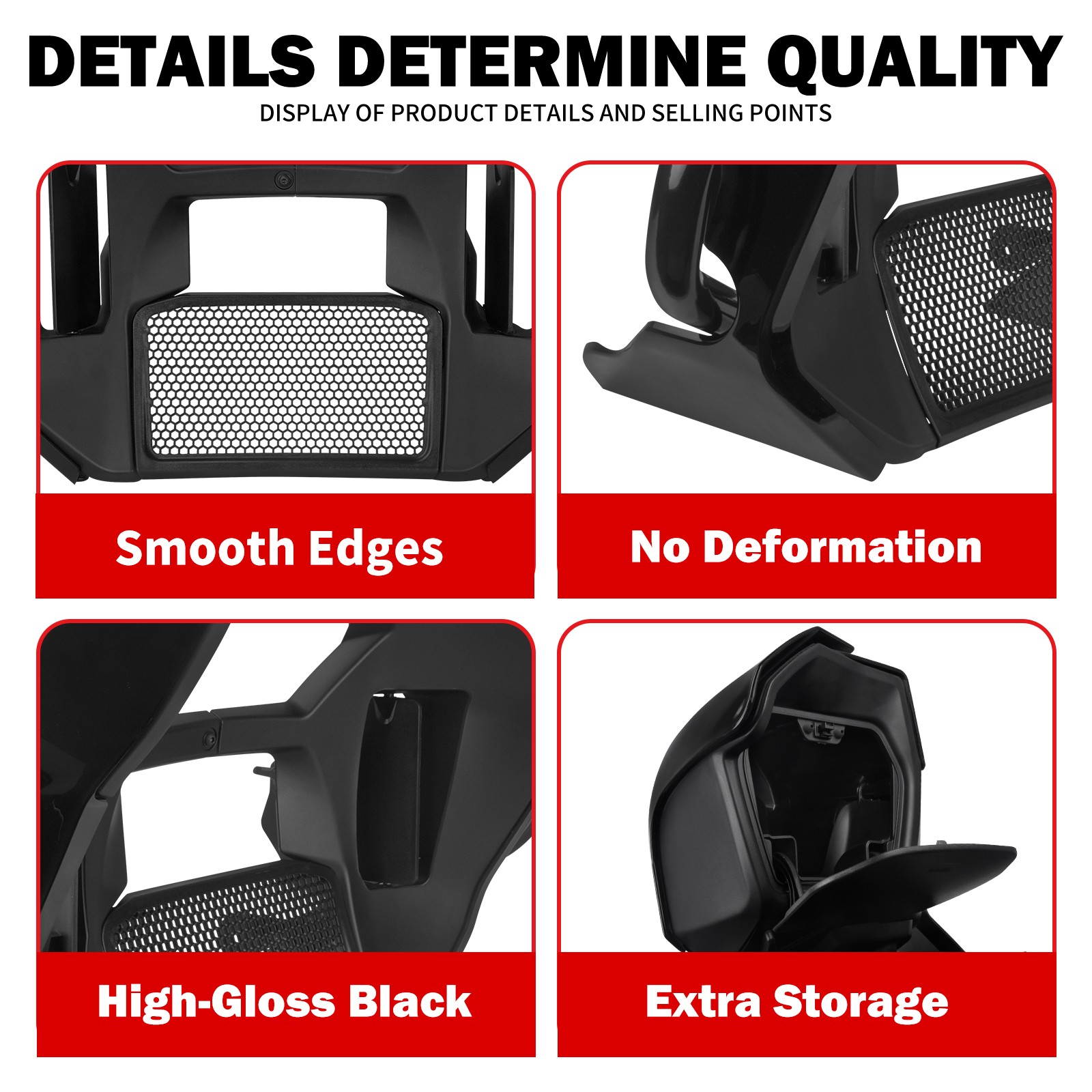 Black Lower Leg Fairings & Engine Guard Bar Fit For Harley Road Glide FLTRX 24+