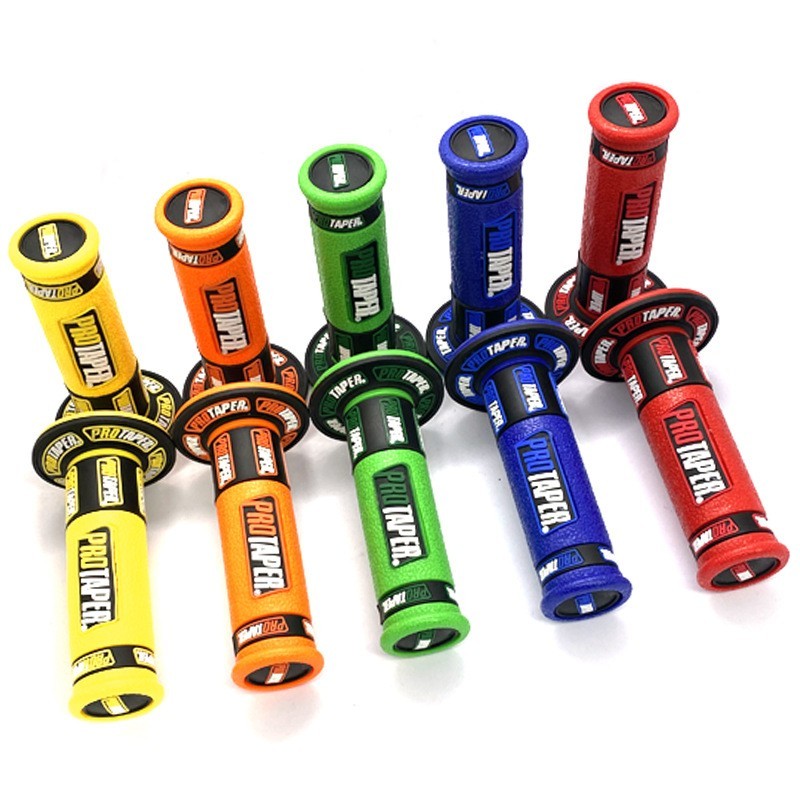 Prtaper Hand Grips 7/8″ Red Handle Bar Pr Taper Handgrip for ATV Pit Dirt Bike