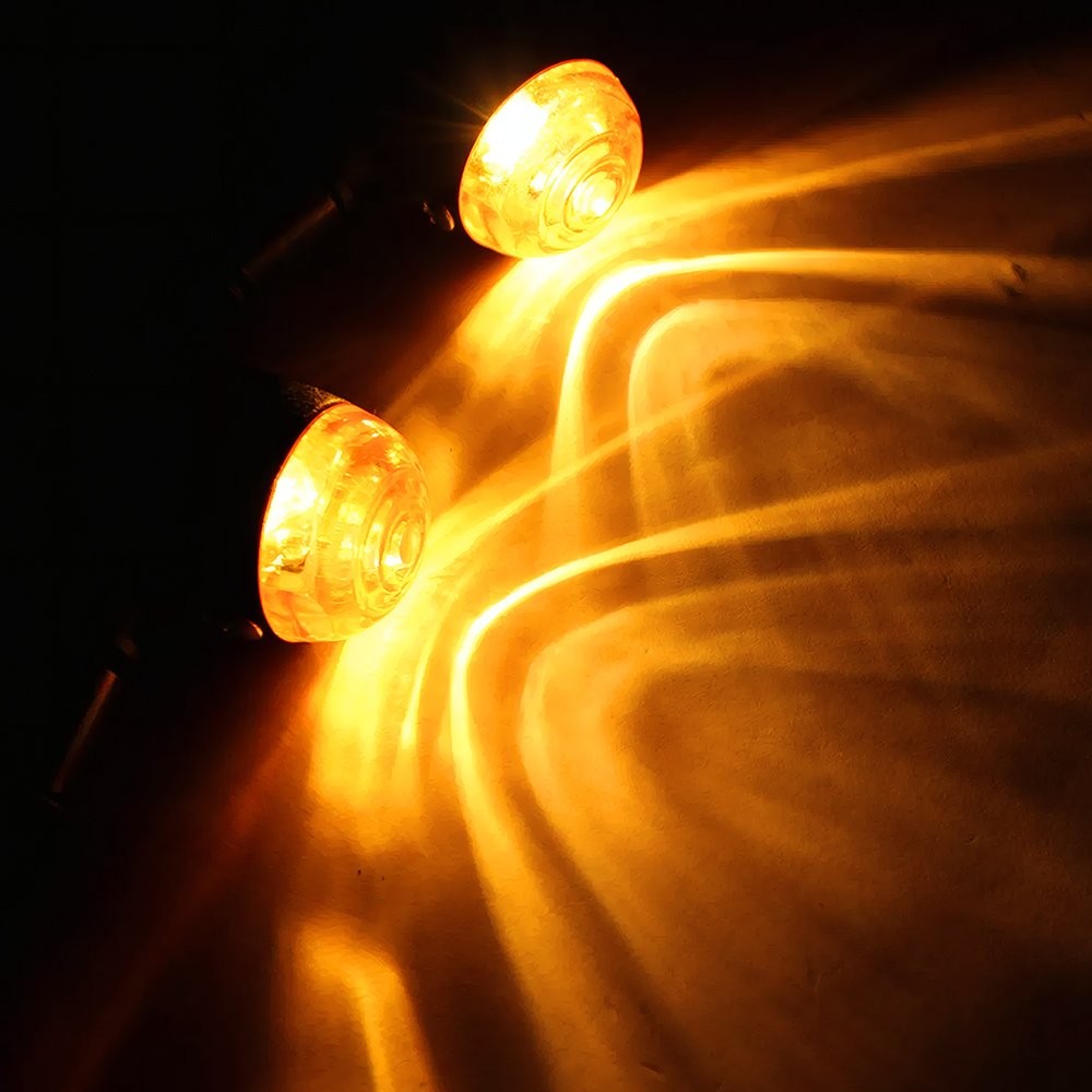 Motorcycle Turn Signal Lights Mini Bullet Blinker Amber Indicator Light 1-10Set