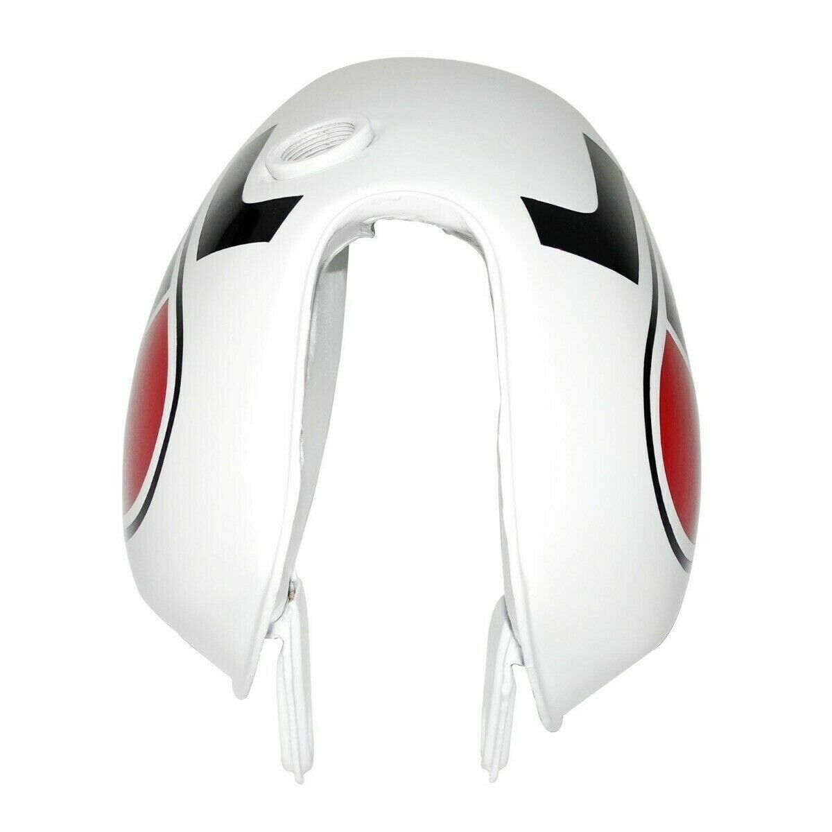 YAMAHA XT 500 TT 500 White Red Painted Steel Fuel Gas Petrol Tank 1977 Model @US