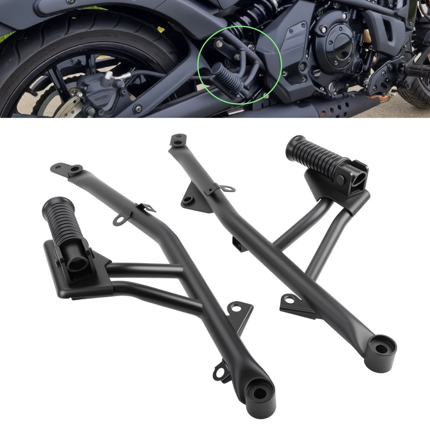 2015 2016 – 2024 for Kawasaki Vulcan S EN650 Passenger Foot Peg Set 99994-0570