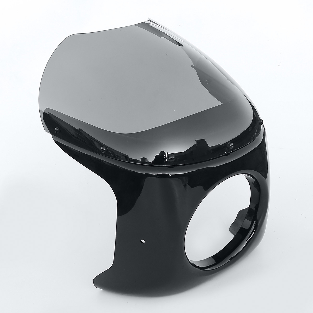 Universal Motorcycle 7″ Round Cafe Racer Headlight Fairing Windshield Windscreen