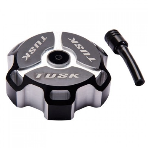 Tusk Billet Aluminum Gas Cap Black Machined 1030020054 for Motorcycle