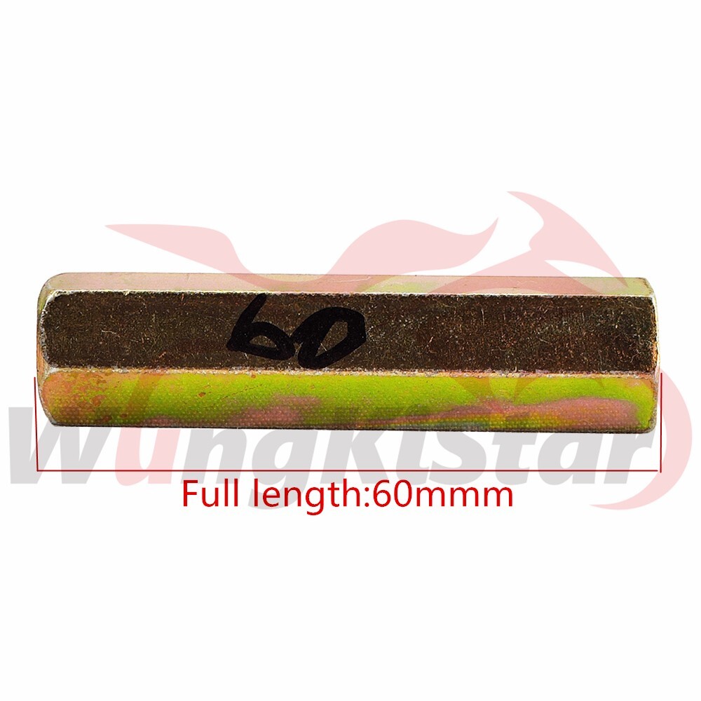 60mm/2.36In Tie Rod M10 Steering Linkage T Style Ball Jointer Left Right Threads