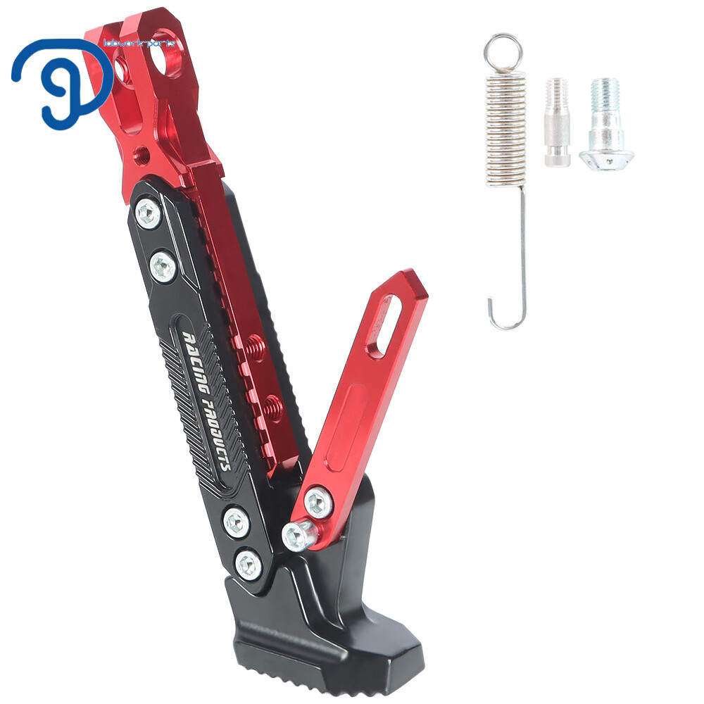 Motorcycle CNC Aluminum Alloy Kickstand Side Support Kick Stand Adjustable NEW