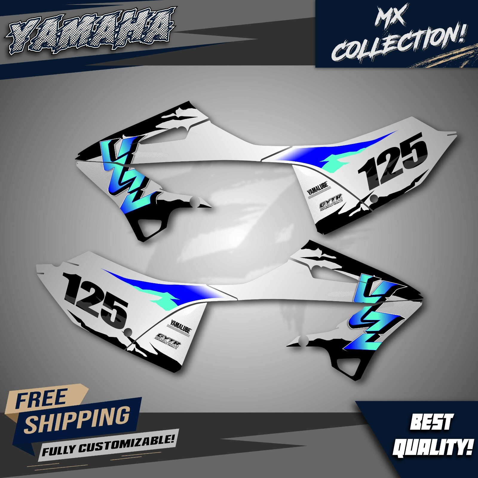 Yamaha YZ 125-250 (2022-2024) 2-Stroke Graphics Kit – Decals Stickers