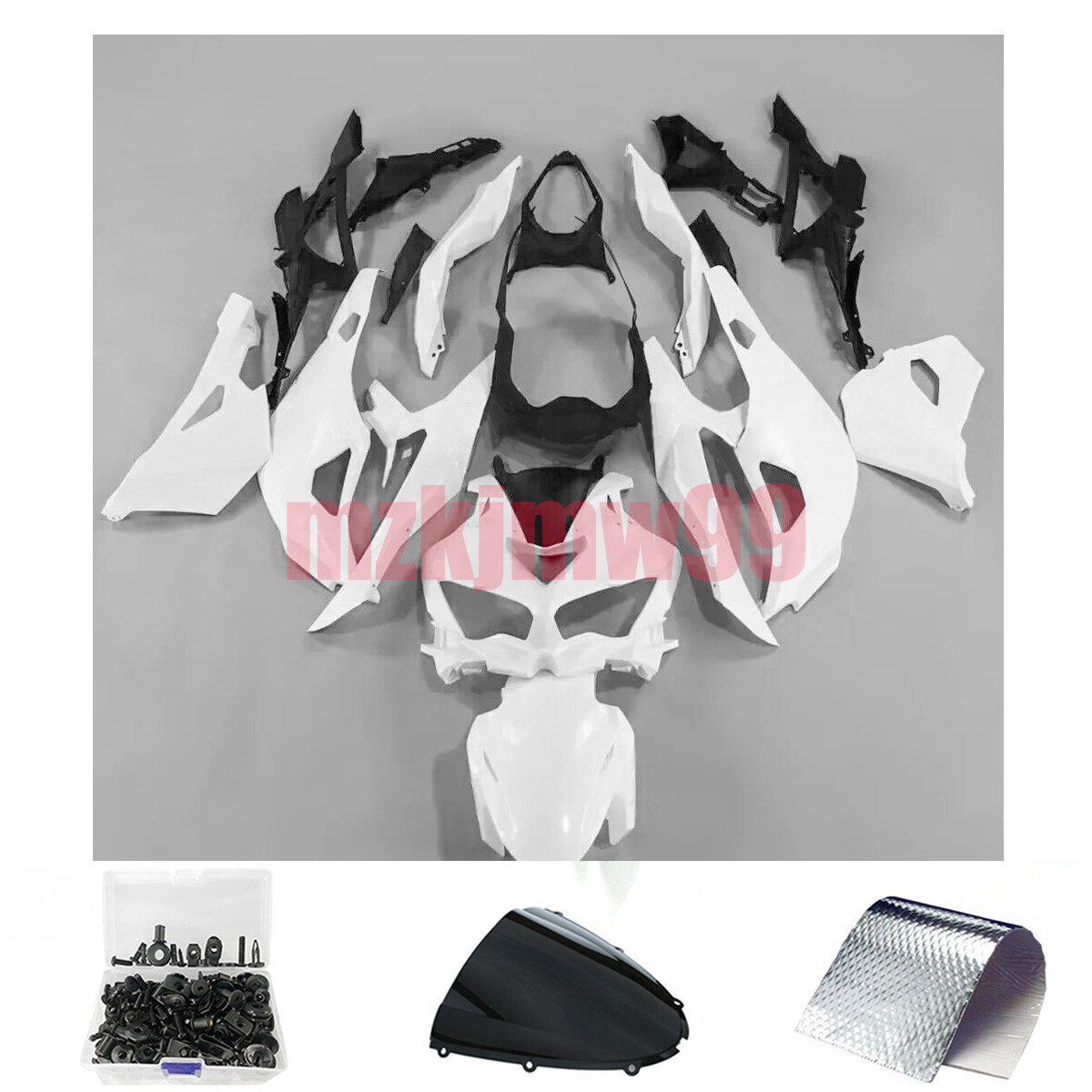 Unpainted Fairing Kit + Bolts or Kawasaki Ninja ZX4R ZX4RR 2023-2024 ZX25R 19-22
