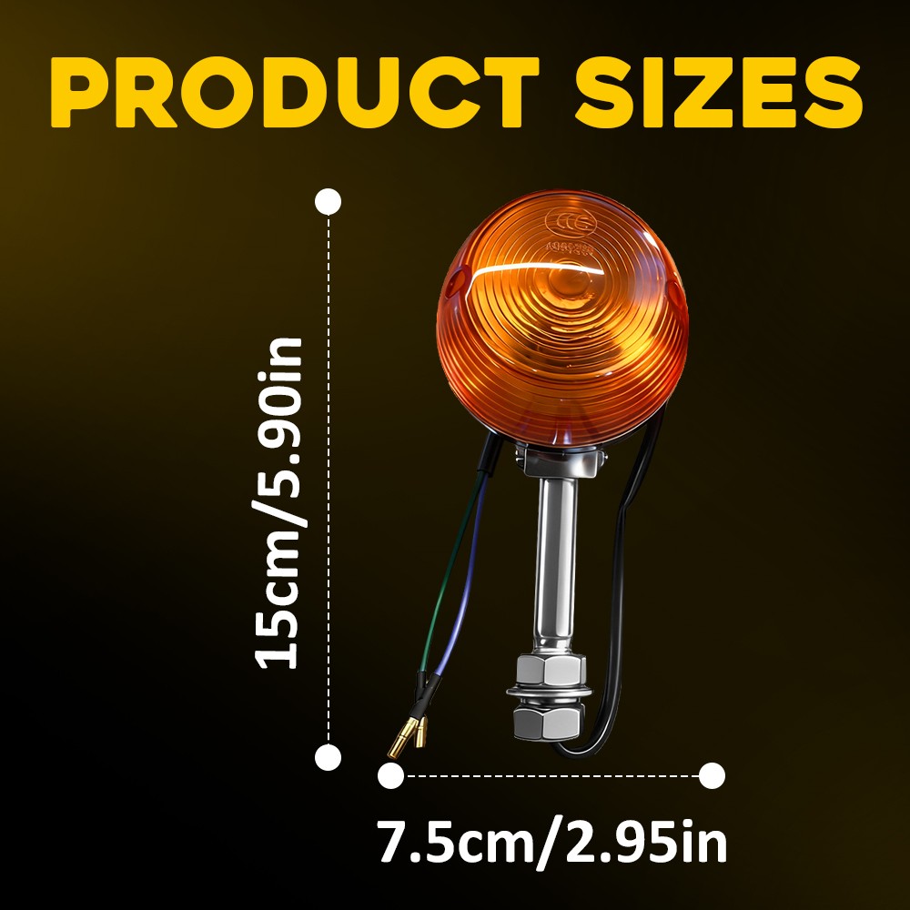 4x Amber Rear Turn Signal – Single Filament FOR Honda CB175/200/350/450/500/750