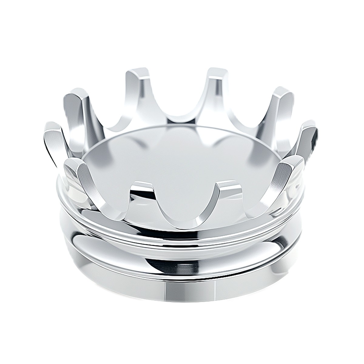 Chrome Fork Lock Crown shaped Cover For Harley 1994-2023 Road King Parts