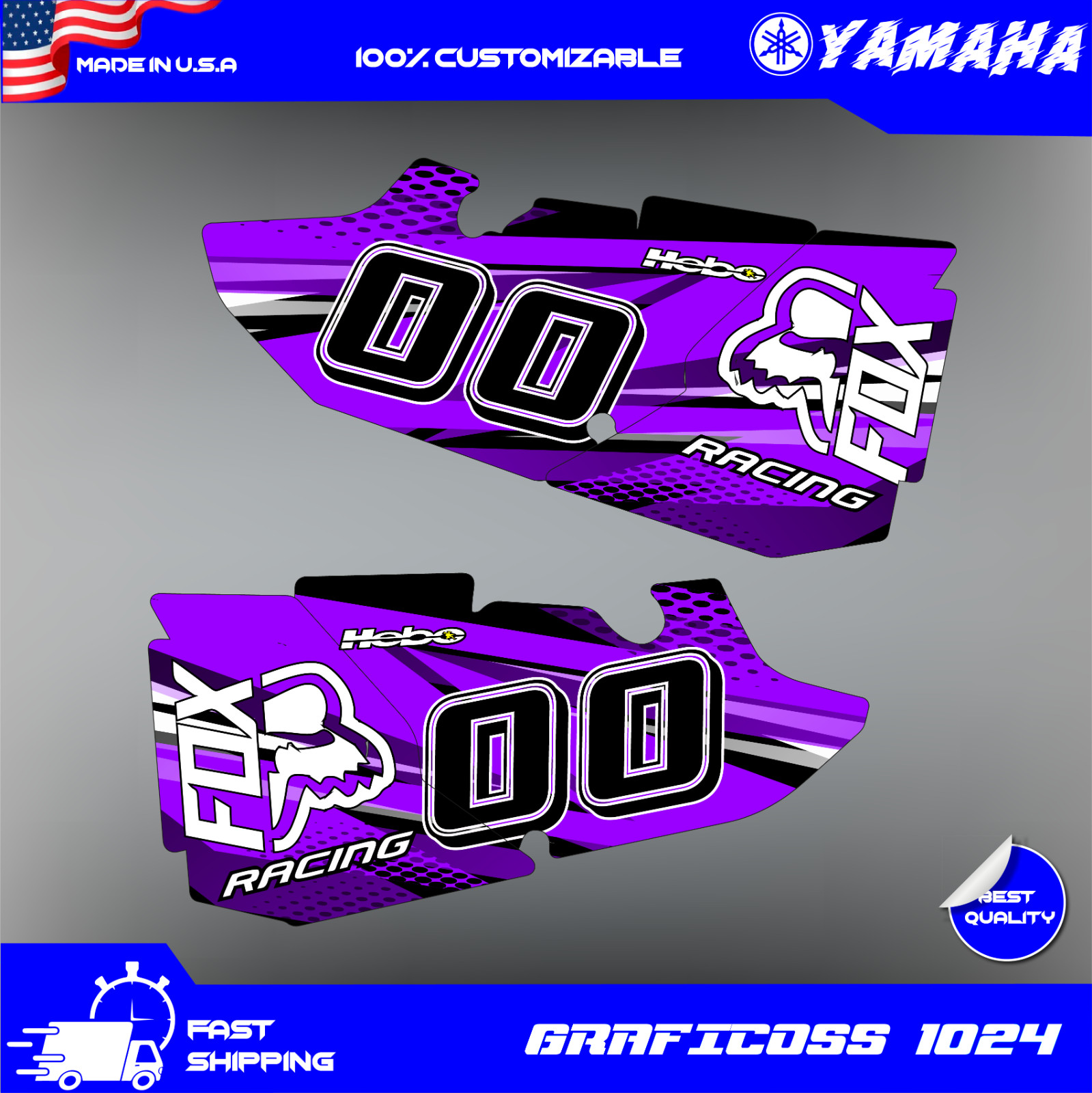 2015-2021 YAMAHA YZ 125 250 GRAPHICS KIT DECALS DECO YZ125 YZ250 2019 2018 2017