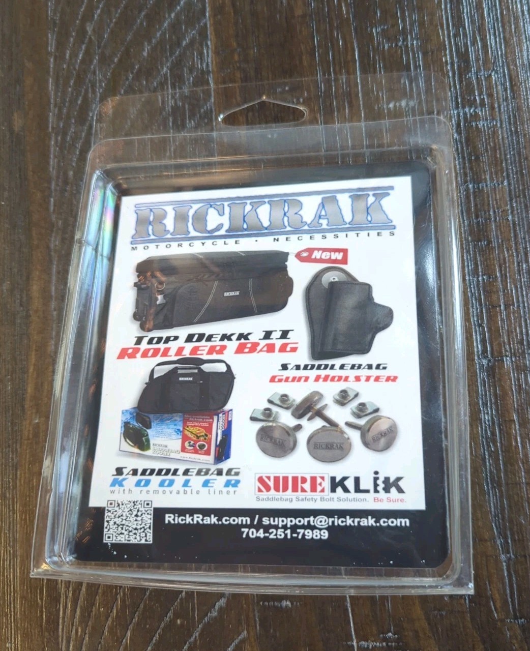 Brand New RickRak Harley Seat Bolt, Short Black Stainless Knurled Standard