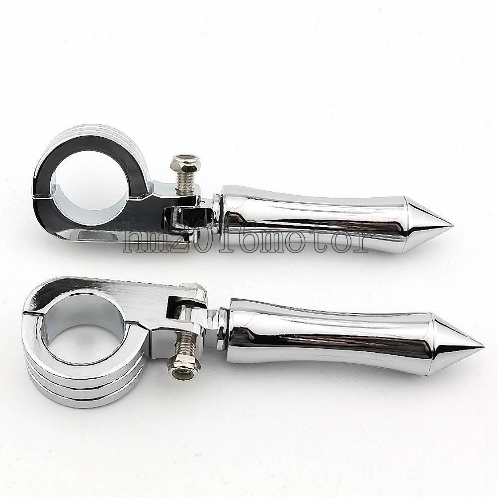 1.5 inch 1-1/2″ Crash Bar Engine Guard Highway Foot Pegs For Harley Davidson