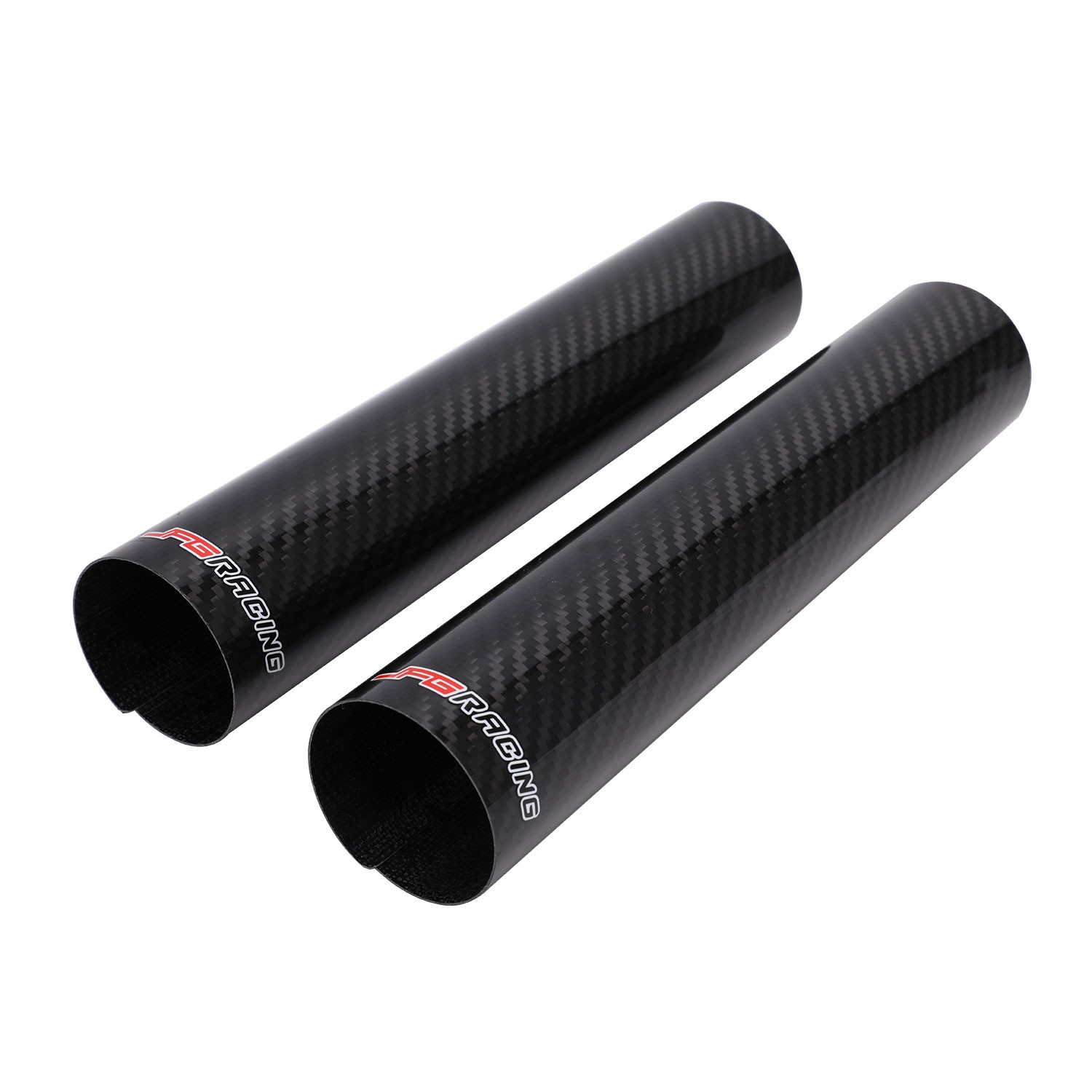 Carbon Fiber Front Fork Shock Guard Covers for Dirt Bike Pit Bike 140-260mm Pair