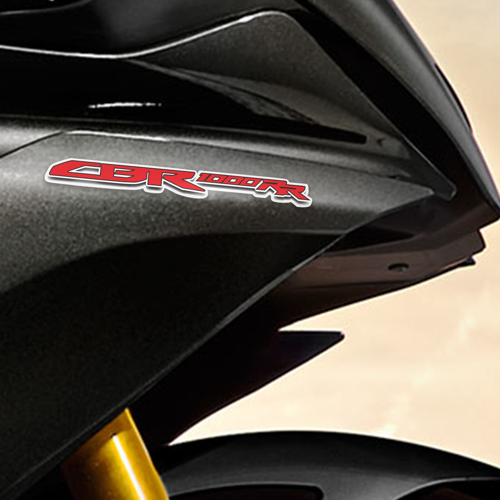 12cm RED Fairing Sticker Decal Letter Motorcycle For Honda CBR1000RR