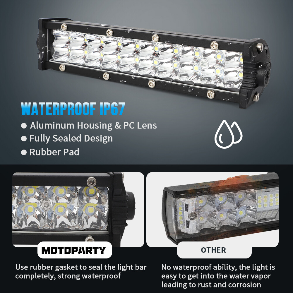 LED Headlight Light Bar Kit For Yamaha YZ250F YZ250FX YZ450F YZ450FX Plug-&-Play