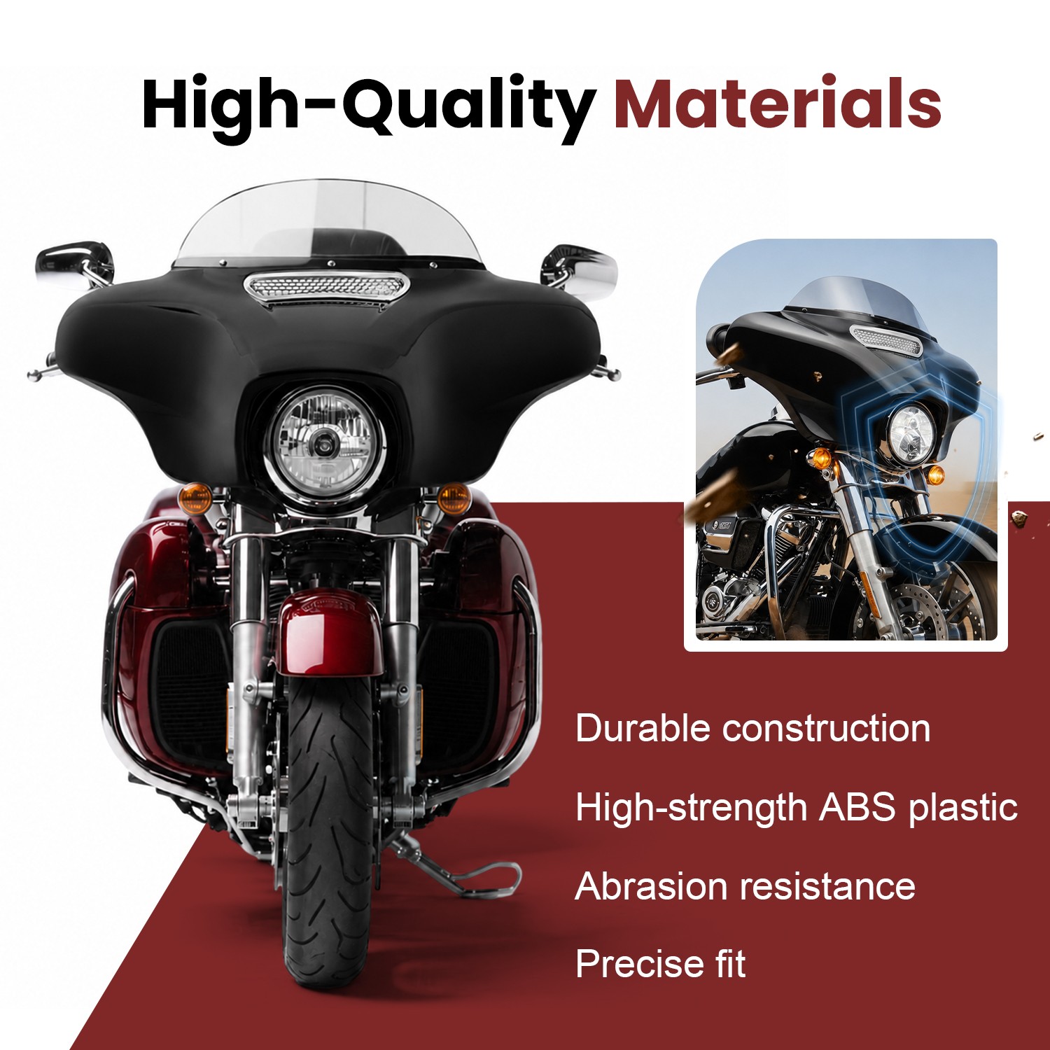 Outer Fairing ABS Batwing For Harley Touring Street/Tri Glide, Ultra 2014-Up