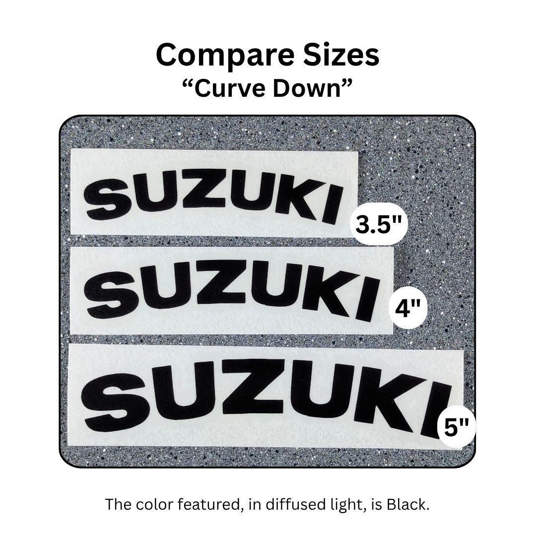 Suzuki GLOSS BLACK decals 750 stickers 600 gsxr 1000 sv 650 250 gsx f 8r moto gp
