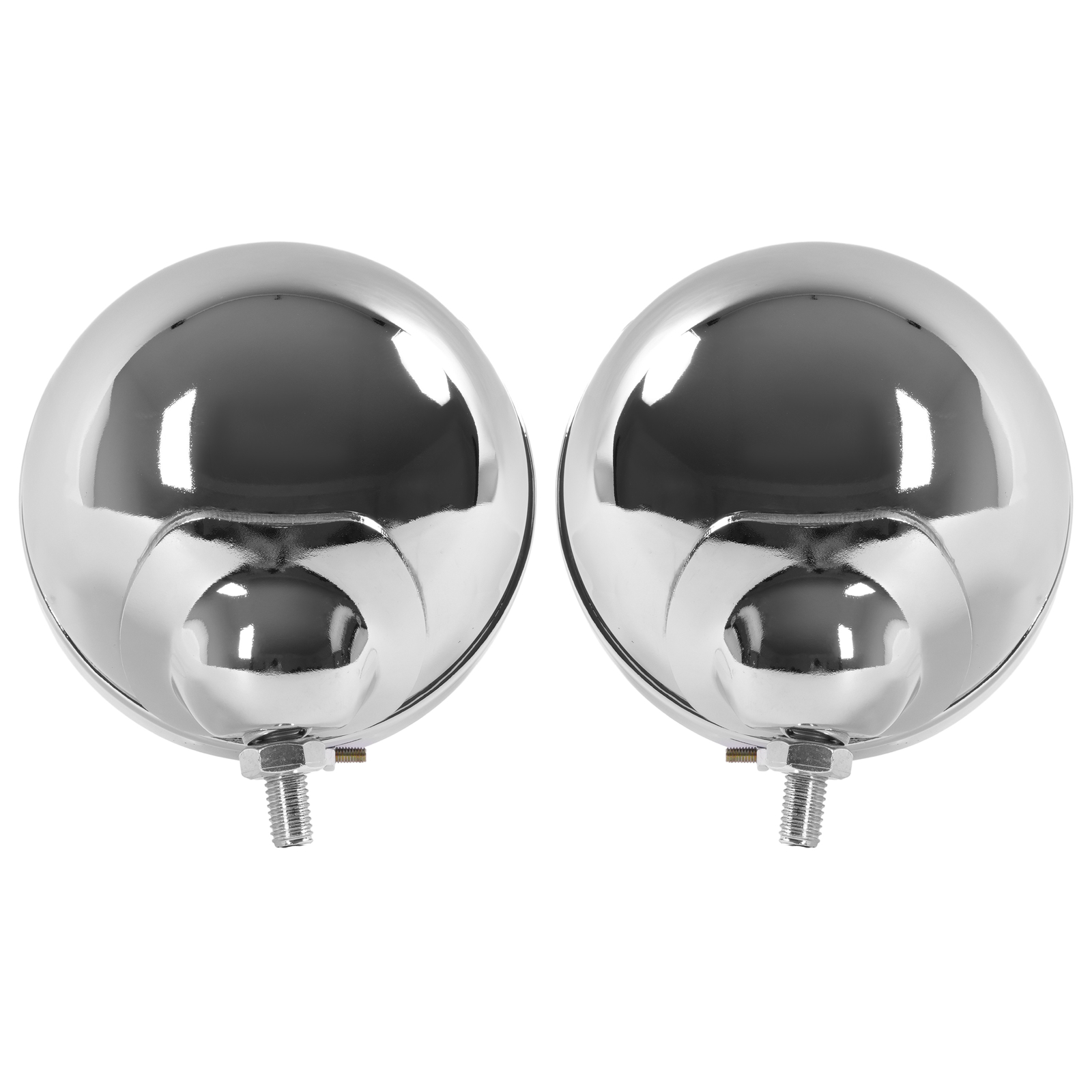 2x 4.5” Fog Passing Light Housing Chrome LED For Harley Street Glide/Road King