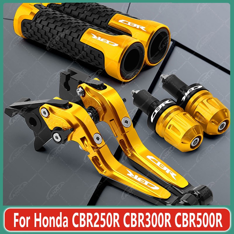 For Honda CBR250R CBR300R CBR500R Brake Clutch Levers Handlebar Grip Set New
